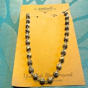 Dalmatian stone necklace